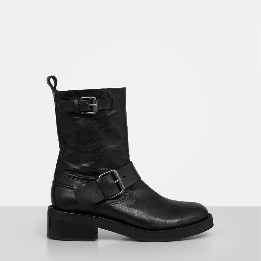 Allsaints leather moto boots